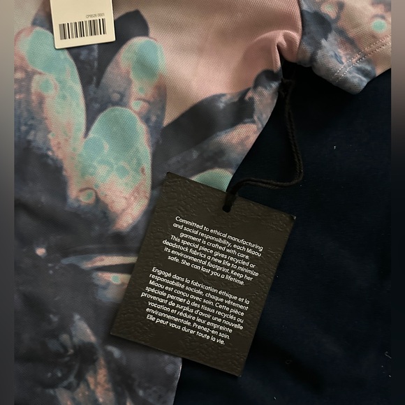 Miaou UO Exclusive Purple Floral Billie Mini Dress Size XS Mesh Semi-Sheer NWT - Picture 9 of 10